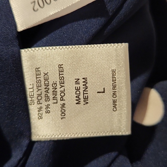 NWT Navy Blue Polka Dot Blazer - Picture 4 of 4